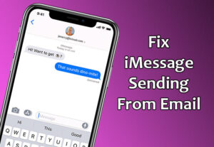 imessage sending from email