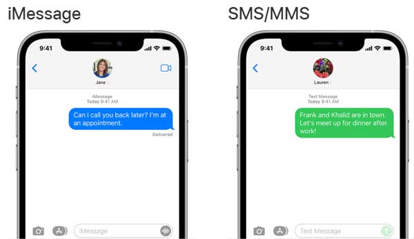 iMessage and Text Message
